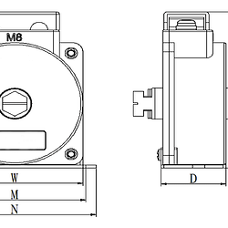 5A:5A DM8直接式比流器電流傳感器