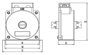 M8比流器尺寸圖