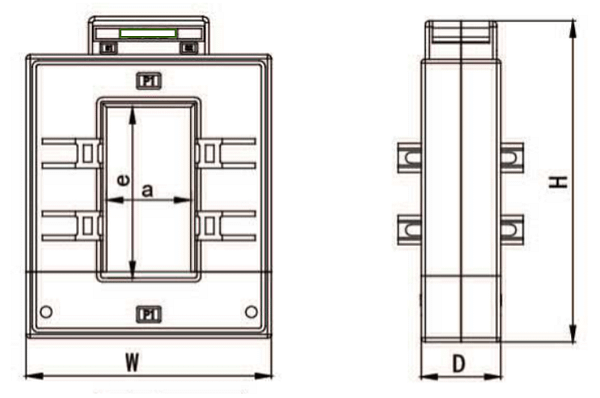 K3020開口式比流器電流互感器尺寸圖
